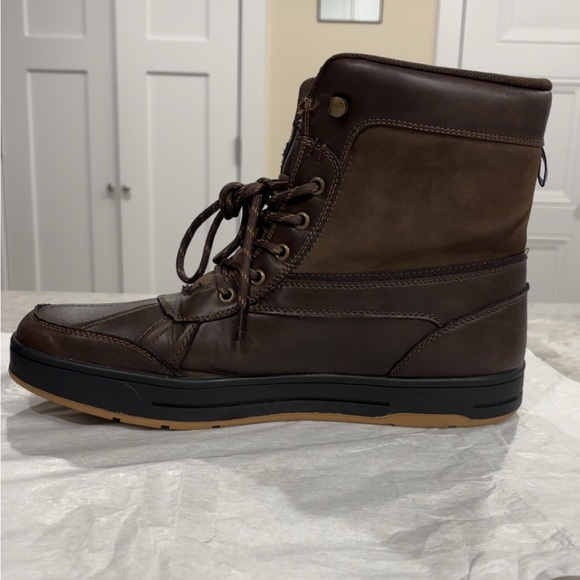 Nautica Men's Dark Brown Lace-Up Boots - Picture 7 of 10